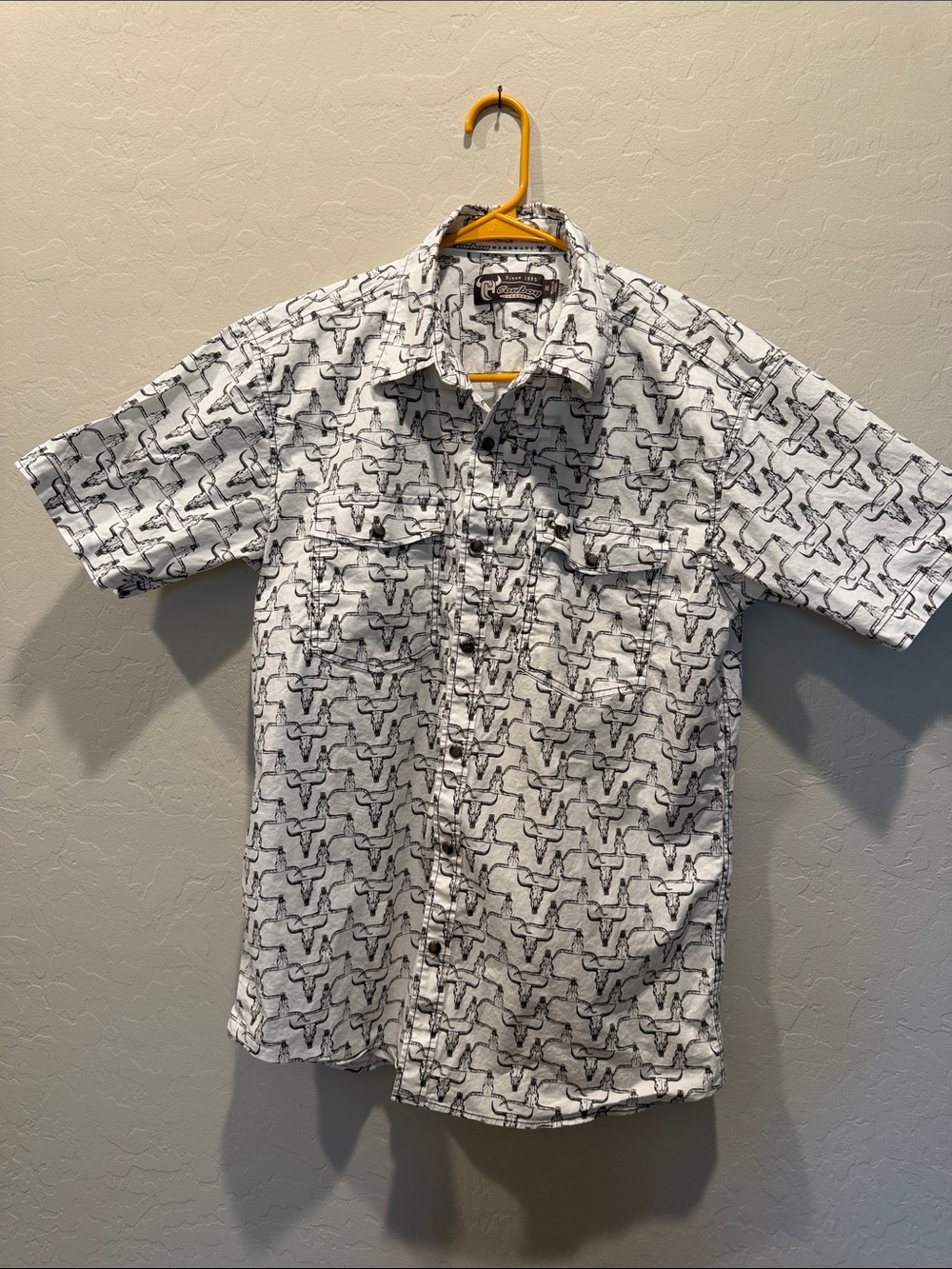 Cowboy Hardware Hombre Skull Short Sleeve Shirt